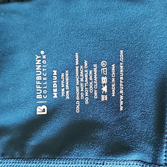 Buffbunny Ivy Crop Sports Bra Size Medium Dark Teal - Picture 8 of 8